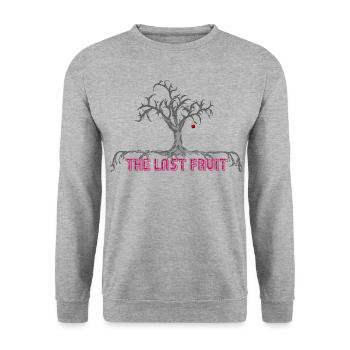 the last fruit tree cherry - Unisex Sweatshirt - salt & pepper - Front - Alina (178cm) & Michal (187cm)