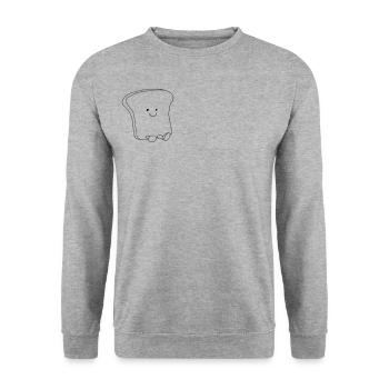Toasts sucrés - Sweat-shirt Unisexe - gris chiné - Devant - Alina (178cm) & Michal (187cm)