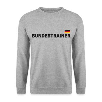 Germany coach - Unisex Sweatshirt - salt & pepper - Front - Alina (178cm) & Michal (187cm)