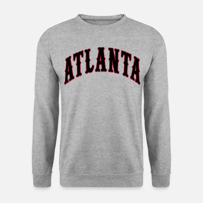Atlanta - Unisex Pullover - Weißgrau meliert