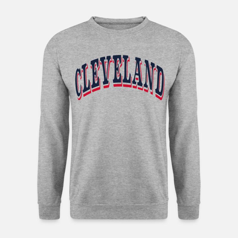 Cleveland - Unisex Pullover - Weißgrau meliert