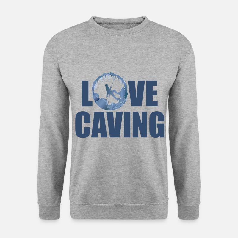 Love Caving - Speleology Potholing Caver - Unisex Sweatshirt - salt & pepper