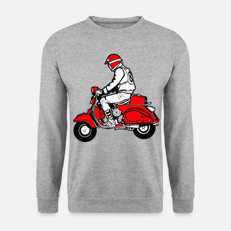 Scooter Moped - Unisex Sweatshirt - salt & pepper