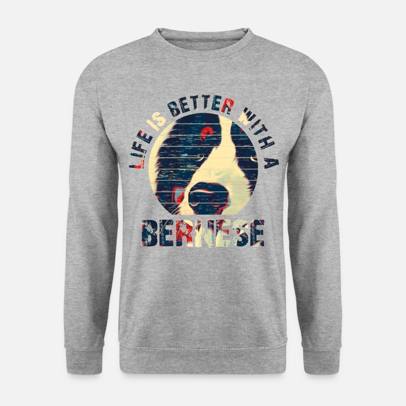 Bernese mountain dog - Unisex Sweatshirt - salt & pepper