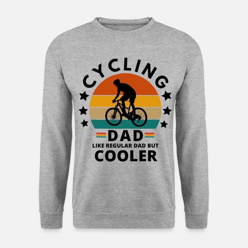 Radsport Papa - Unisex Pullover - Weißgrau meliert