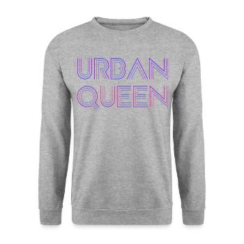 Urban queen - Unisex Sweatshirt - salt & pepper - Front - Alina (178cm) & Michal (187cm)
