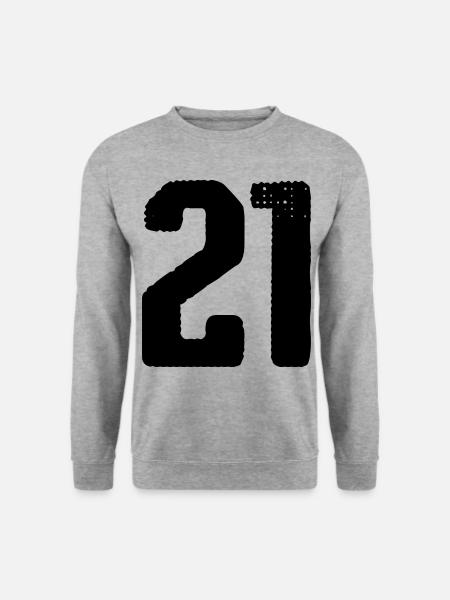 21 number jersey - Unisex Sweatshirt - salt & pepper