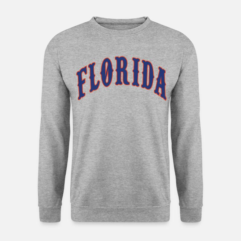 Florida - Unisex Pullover - Weißgrau meliert