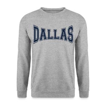 Dallas - Unisex Sweatshirt - salt & pepper - Front - Alina (178cm) & Michal (187cm)