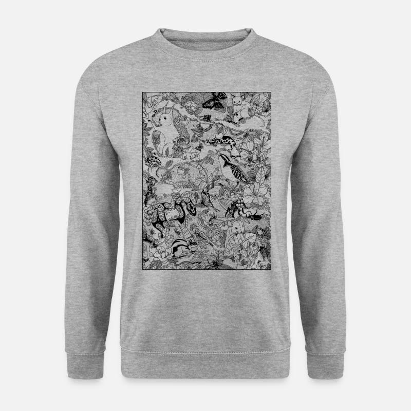 Bulk animals (black) - Unisex Sweatshirt - salt & pepper