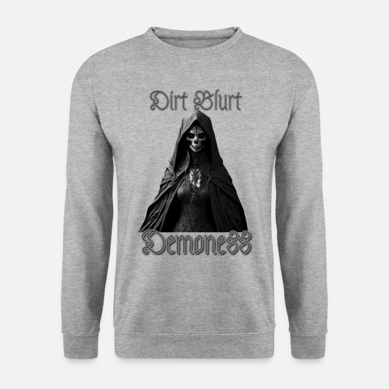 Dirt Blurt original - Demoness - Unisex Pullover - Weißgrau meliert