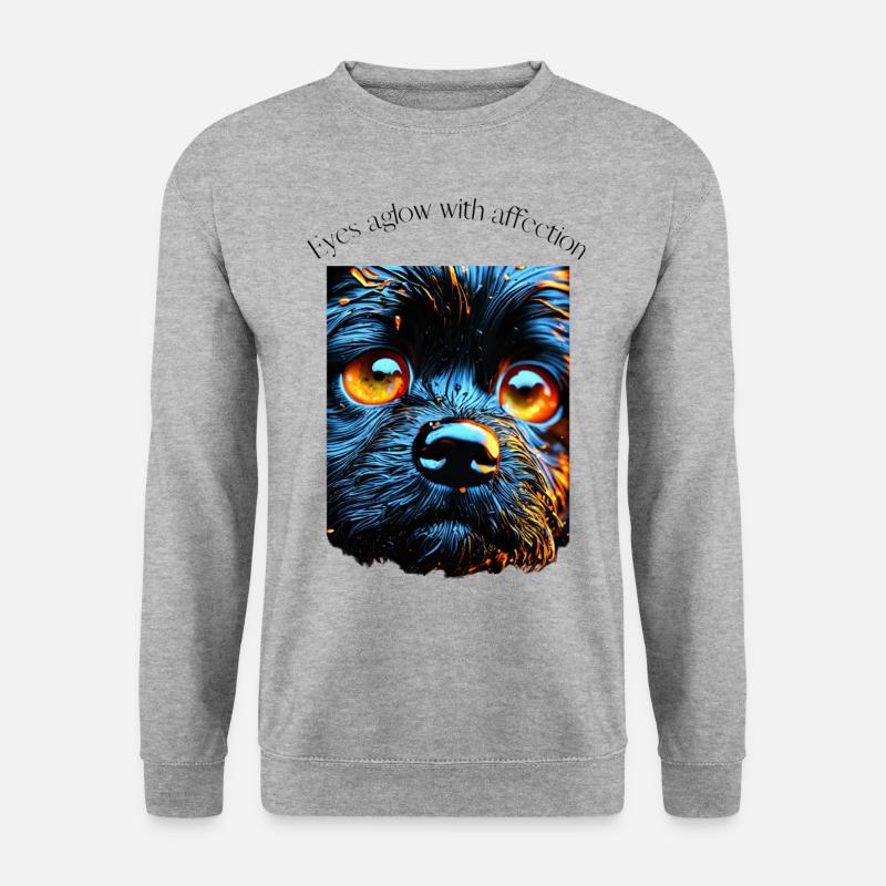 Eyes - Unisex Pullover - Weißgrau meliert