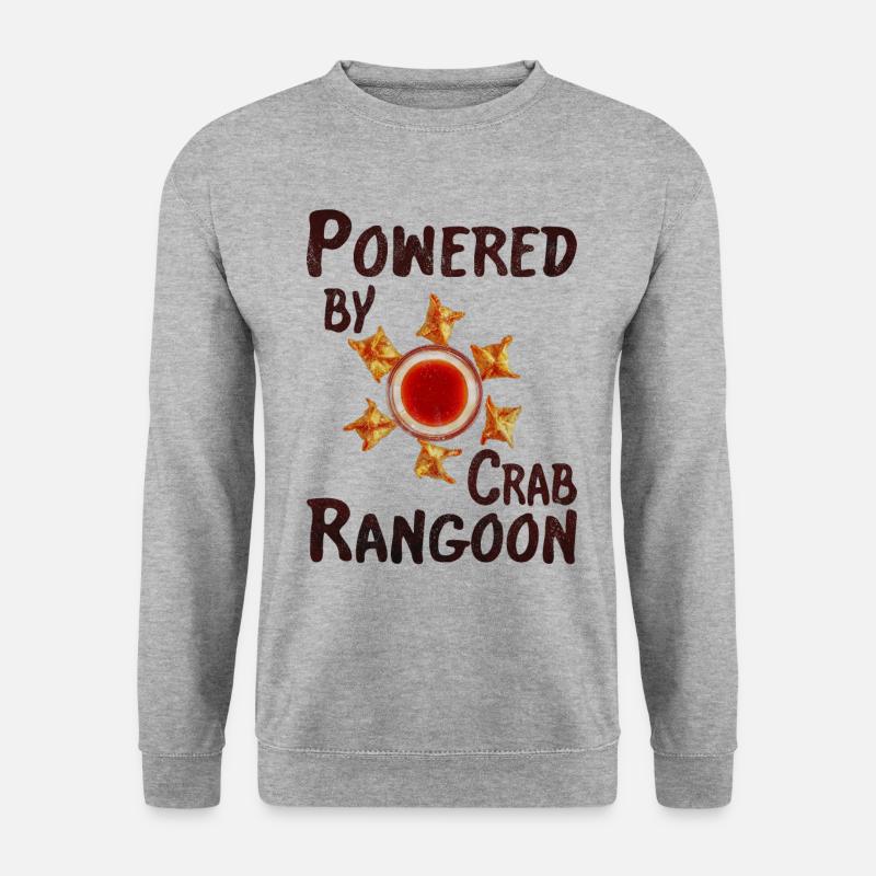 Powered by crab rangoon - Unisex Sweatshirt - salt & pepper