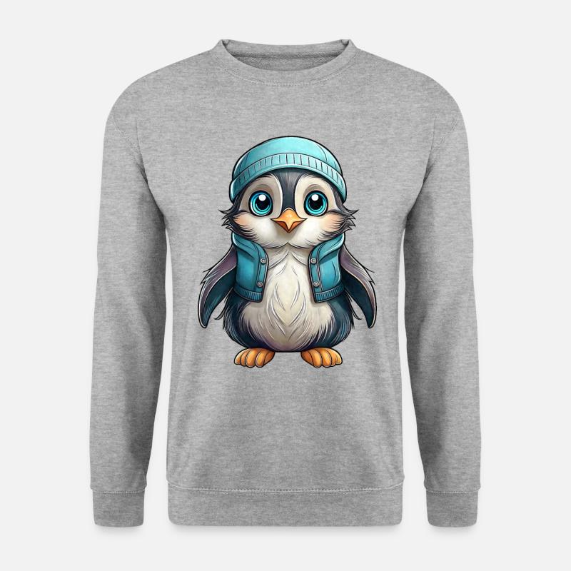 Tordalk - Unisex Pullover - Weißgrau meliert