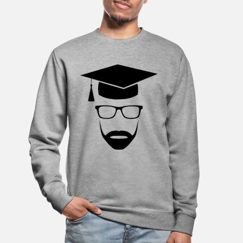 Master Uni Nerd mit Bart Unisex Pullover