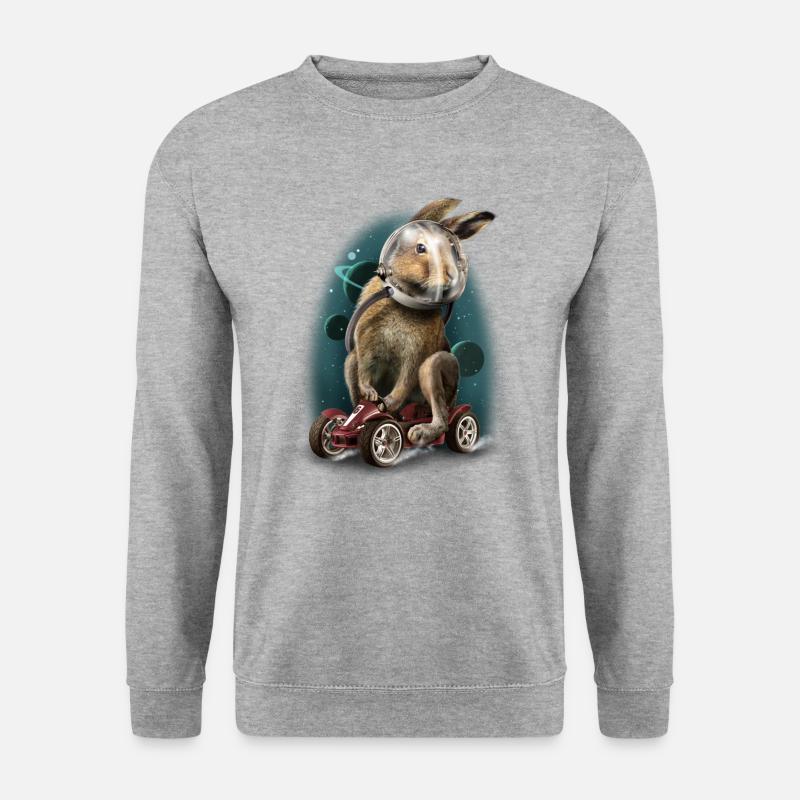 RABITRACER_MARKET.png - Unisex Pullover - Weißgrau meliert