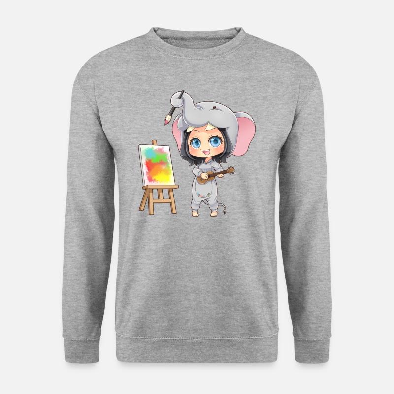 MOSBIES elephant teacher kindergarten gift - Unisex Sweatshirt - salt & pepper