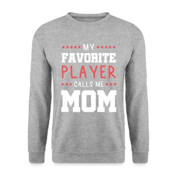Field hockey mom - Unisex Sweatshirt - salt & pepper - Front - Alina (178cm) & Michal (187cm)