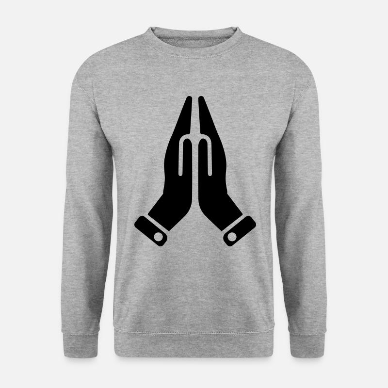 Hands symbol - Unisex Sweatshirt - salt & pepper