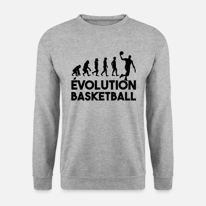 Basketball evolution - Unisex Sweatshirt - salt & pepper