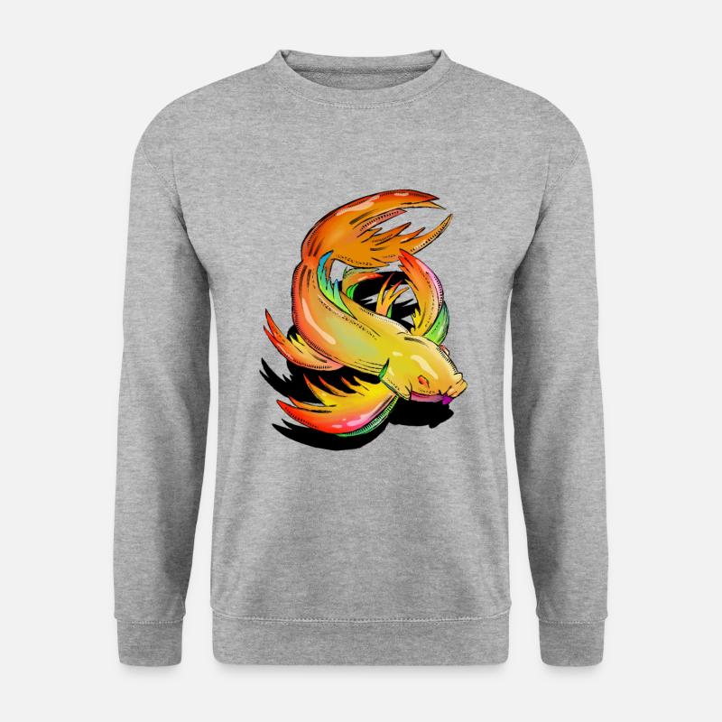 Colourful Koi Fish - Unisex Sweatshirt - salt & pepper