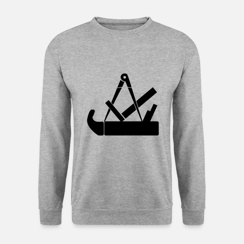 Schreiner Handwerker - Unisex Pullover - Weißgrau meliert