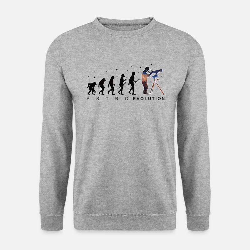 Astronomy Evolution Astrophotography Gift - Unisex Sweatshirt - salt & pepper