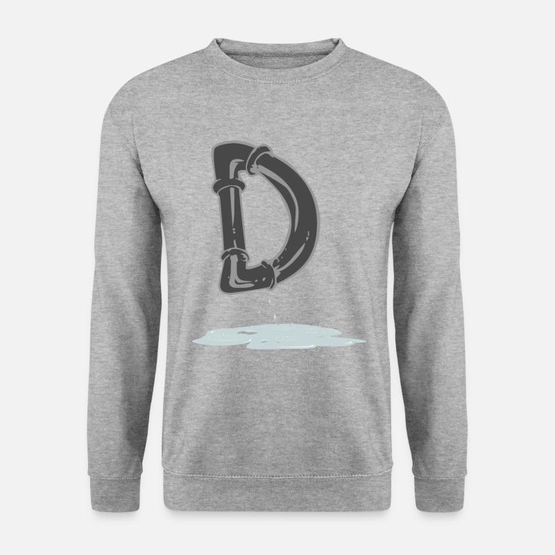 rohr d - Unisex Pullover - Weißgrau meliert