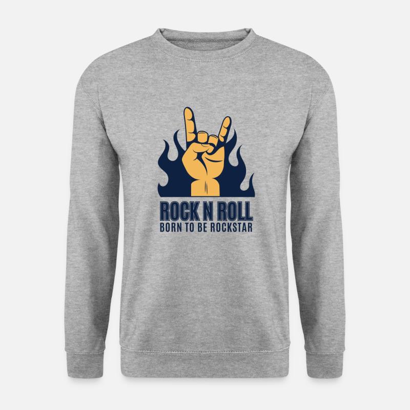 Musik - Unisex Pullover - Weißgrau meliert