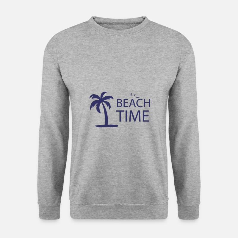 Strand - Unisex Pullover - Weißgrau meliert