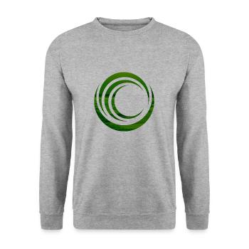Natur - Unisex Pullover - Weißgrau meliert - Vorne - Alina (178cm) & Michal (187cm)
