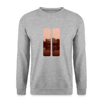 Nature - Unisex Sweatshirt - salt & pepper - Front - Alina (178cm) & Michal (187cm)