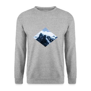 Berg - Sweat-shirt Unisexe - gris chiné - Devant - Alina (178cm) & Michal (187cm)