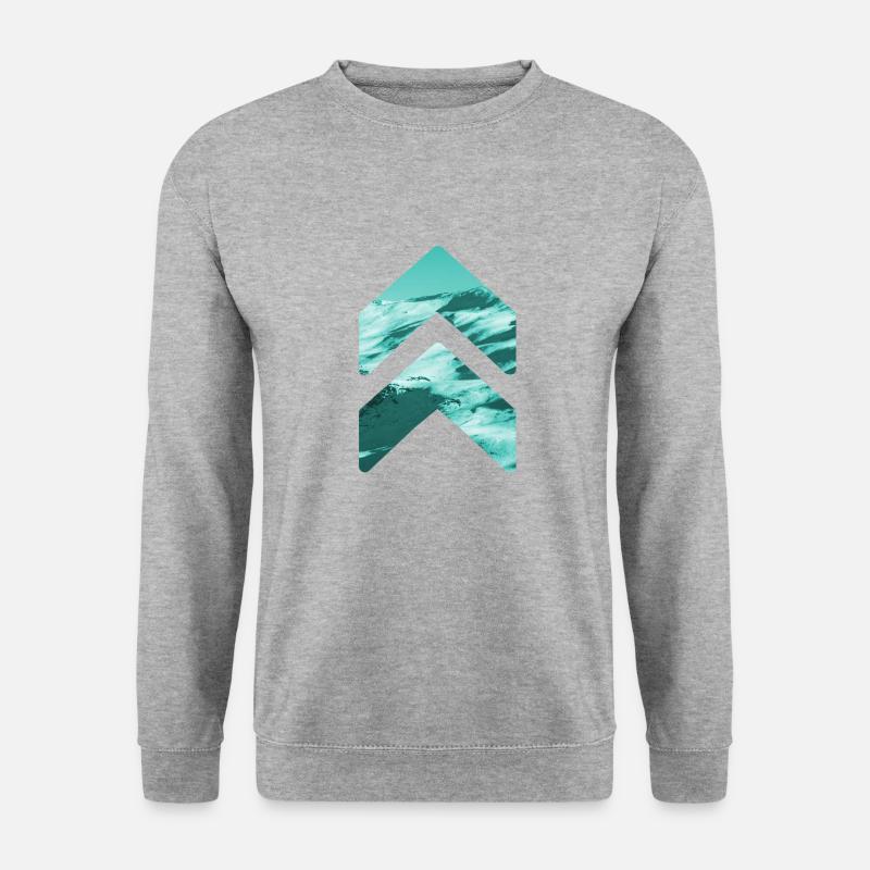 Berg - Unisex Pullover - Weißgrau meliert