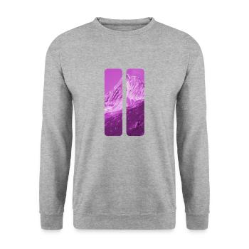 Berg - Sweat-shirt Unisexe - gris chiné - Devant - Alina (178cm) & Michal (187cm)