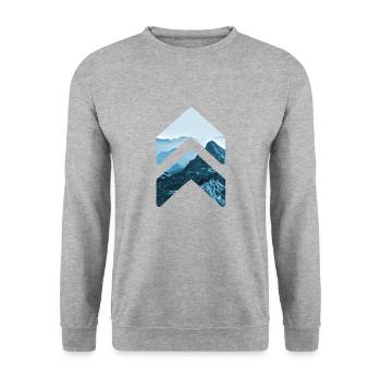 Berg - Sweat-shirt Unisexe - gris chiné - Devant - Alina (178cm) & Michal (187cm)