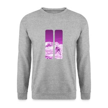 Berg - Sweat-shirt Unisexe - gris chiné - Devant - Alina (178cm) & Michal (187cm)