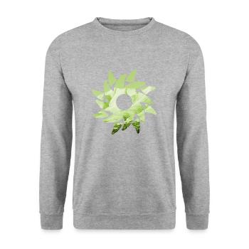 Berg - Sweat-shirt Unisexe - gris chiné - Devant - Alina (178cm) & Michal (187cm)