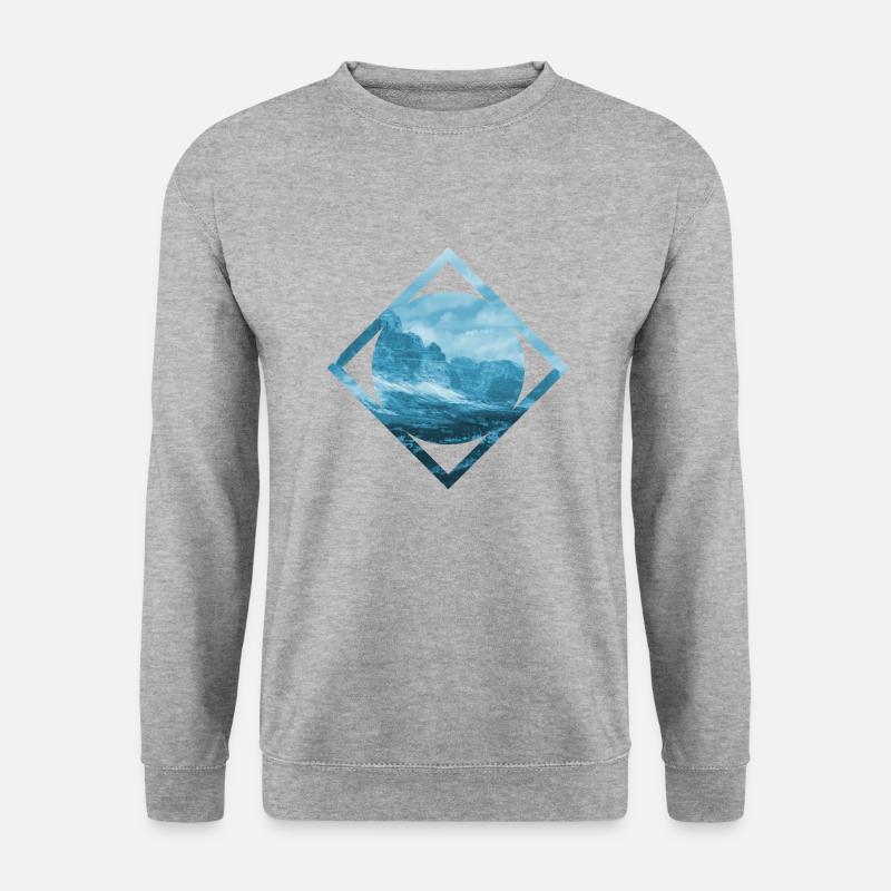 Berg - Unisex Pullover - Weißgrau meliert