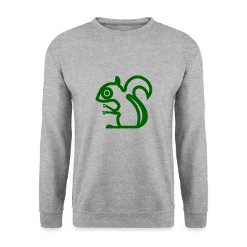 Écureuils - Sweat-shirt Unisexe - gris chiné - Devant - Alina (178cm) & Michal (187cm)