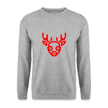 Rennais - Sweat-shirt Unisexe - gris chiné - Devant - Alina (178cm) & Michal (187cm)