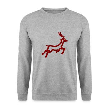 Rennais - Sweat-shirt Unisexe - gris chiné - Devant - Alina (178cm) & Michal (187cm)