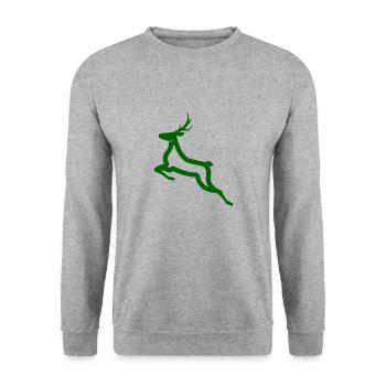 Rennais - Sweat-shirt Unisexe - gris chiné - Devant - Alina (178cm) & Michal (187cm)