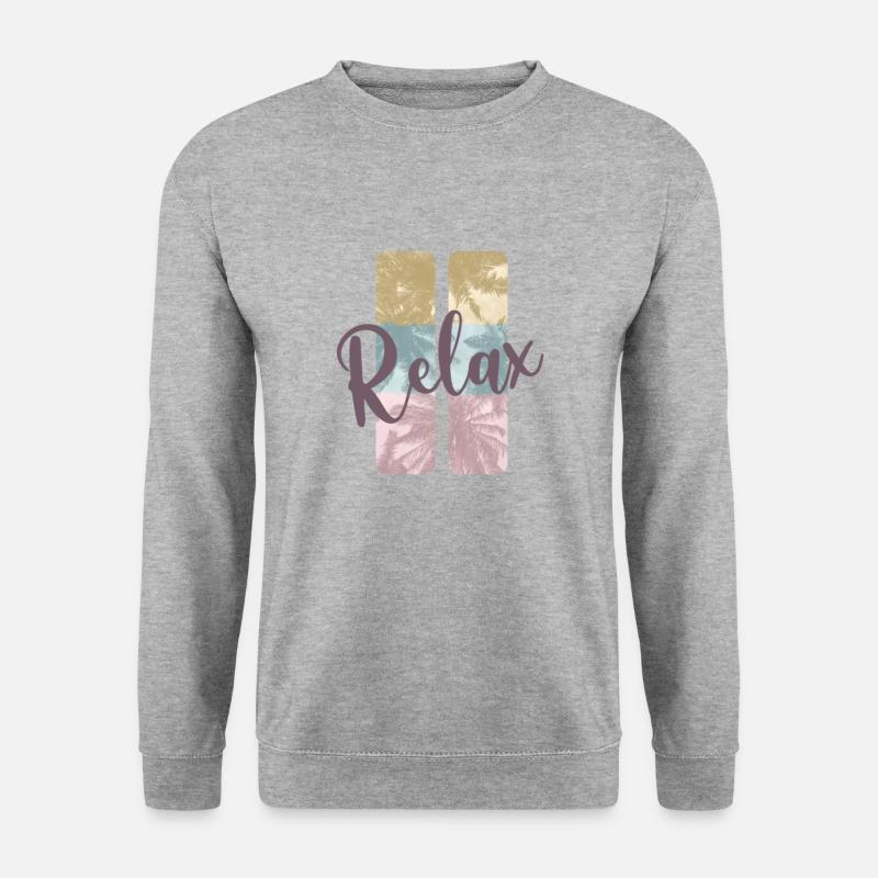 Sommer - Unisex Pullover - Weißgrau meliert