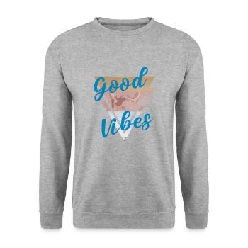 surf - Sweat-shirt Unisexe - gris chiné - Devant - Alina (178cm) & Michal (187cm)
