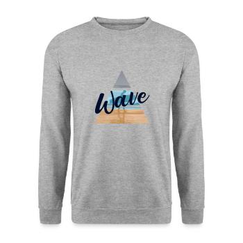 surf - Sweat-shirt Unisexe - gris chiné - Devant - Alina (178cm) & Michal (187cm)