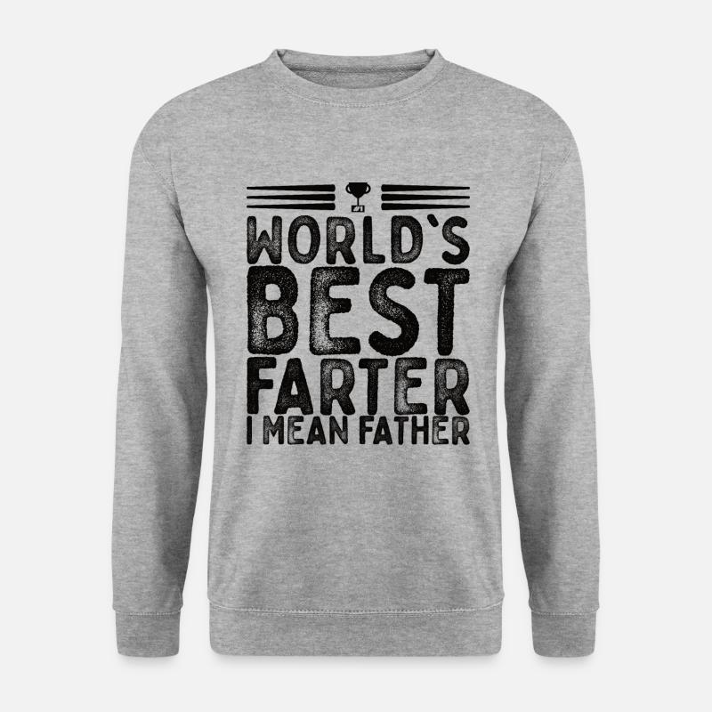 Best Father - Unisex Pullover - Weißgrau meliert