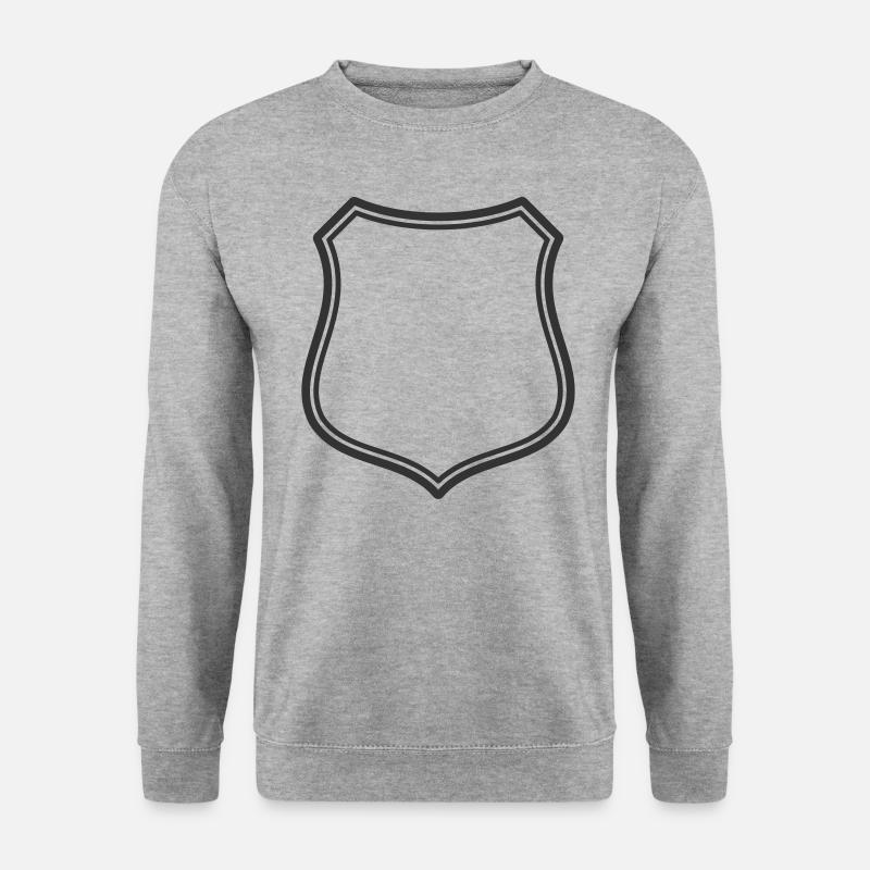 SHIELD LOGO ICON - Unisex Sweatshirt - salt & pepper