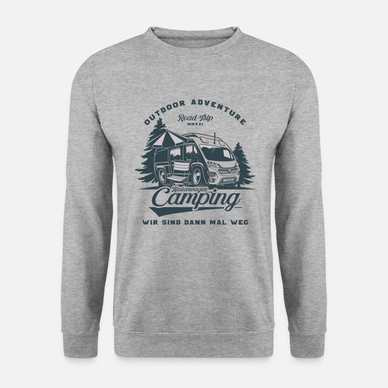 Kastenwagen KaWa Badge - Unisex Pullover - Weißgrau meliert
