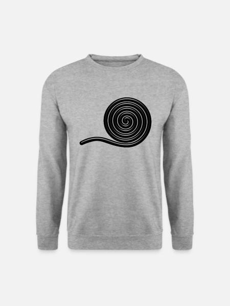 Lakritz Schnecke - Nascherei - Lakritze - Unisex Pullover - Weißgrau meliert